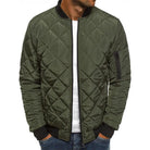 Men's diamond-quilted bomber jacket, product view