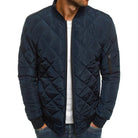 Men's diamond-quilted bomber jacket, product view