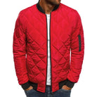 Men's diamond-quilted bomber jacket, product view