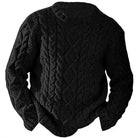 Men's Aran cable knit sweater, product view