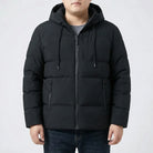 Men's big and tall hooded padded jacket, product view
