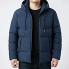 Men's big and tall hooded padded jacket, product view
