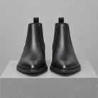 Men's Pointed-Toe Leather Chelsea Boots