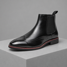 Men's Leather Brogue Chelsea Boots