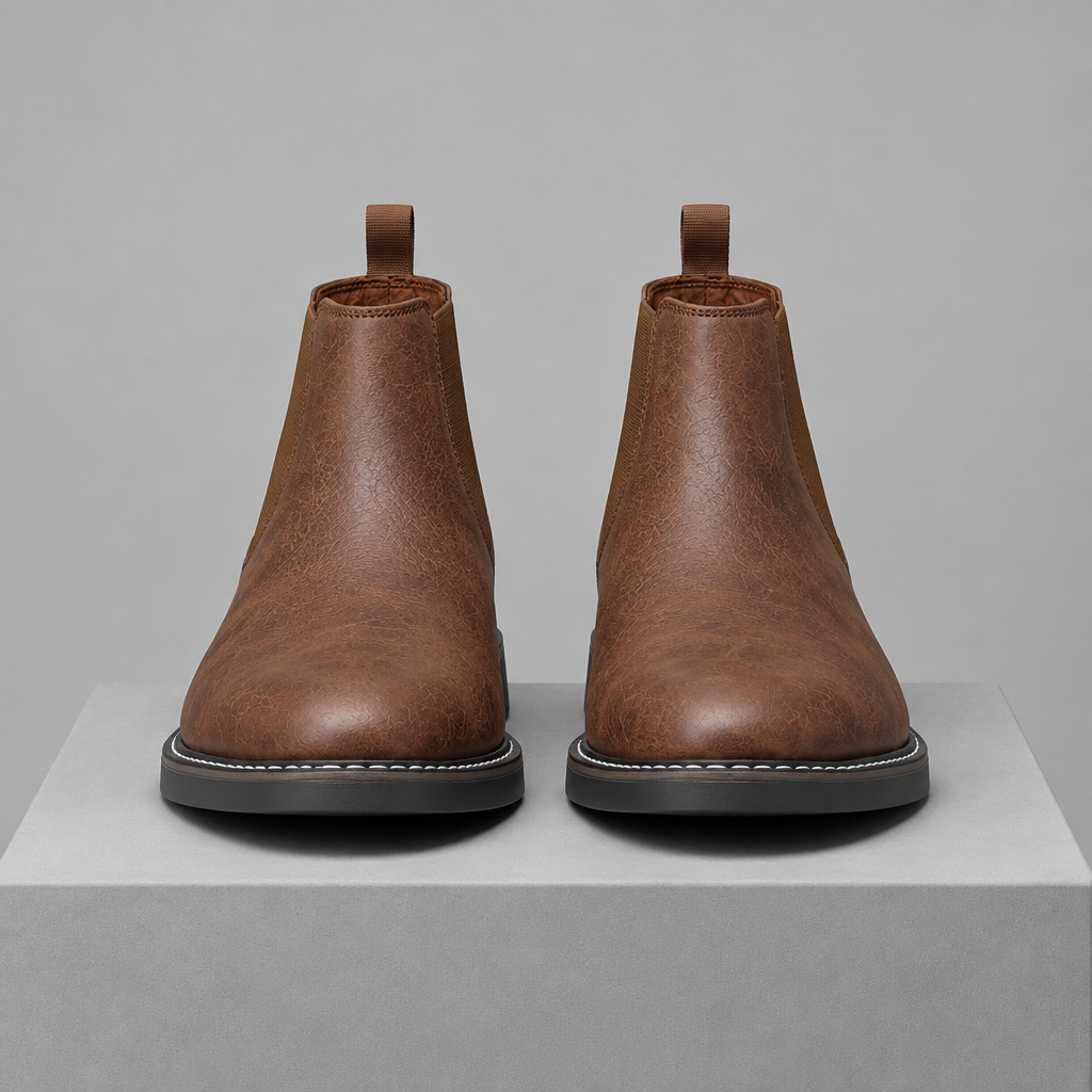 Men's Matte Leather Chelsea Boots