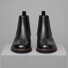 Men's Leather Brogue Chelsea Boots