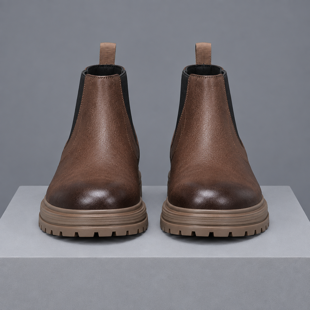 Men's Lugged-Sole Chelsea Boots