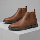 Men's Matte Leather Chelsea Boots