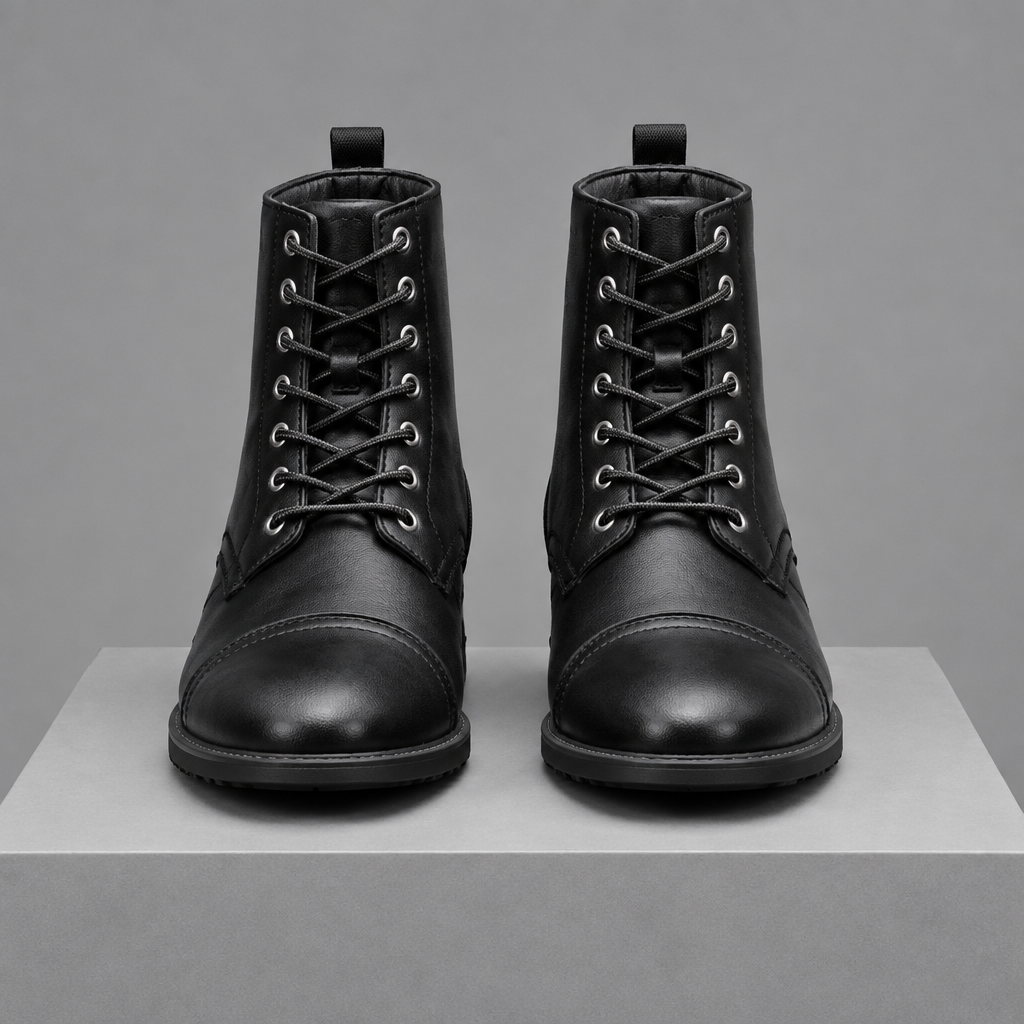 Men's Leather Lace-Up Dress Boots