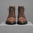 Men's Leather Brogue Dress Boots