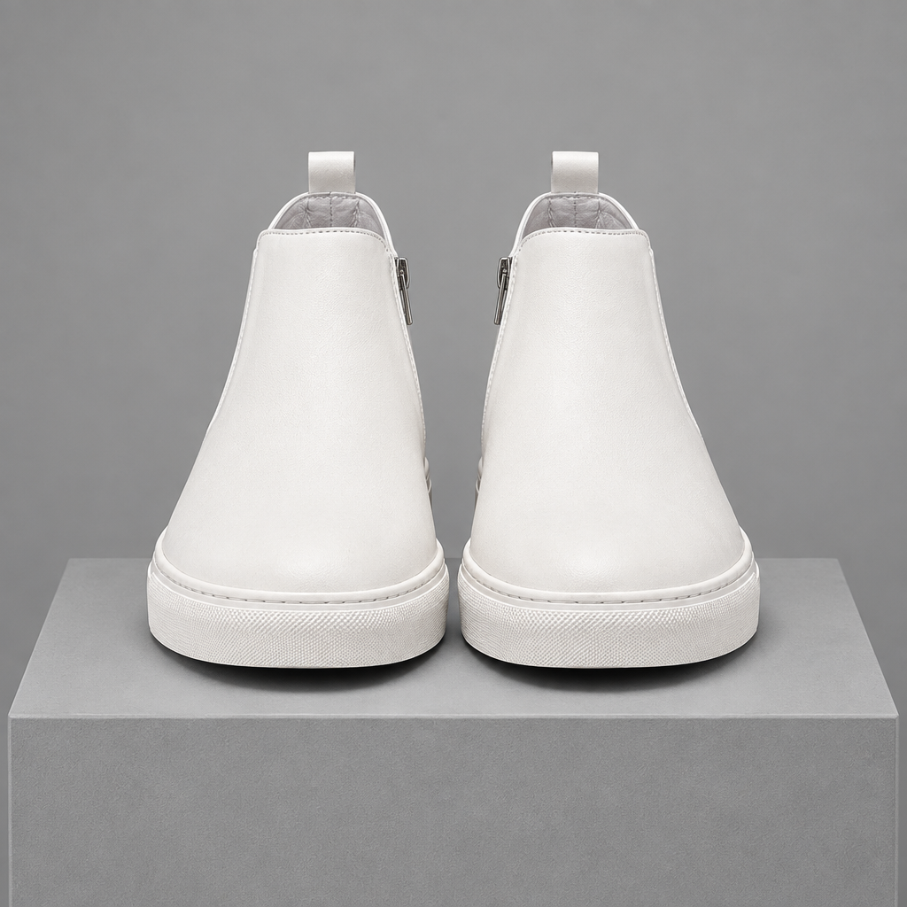 Men's Leather Slip-On Chelsea Boots