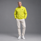 Men's stand-collar zip jacket, full-body standing shot