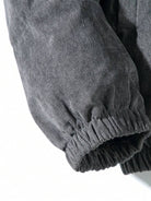 Men's corduroy hooded puffer jacket, product view