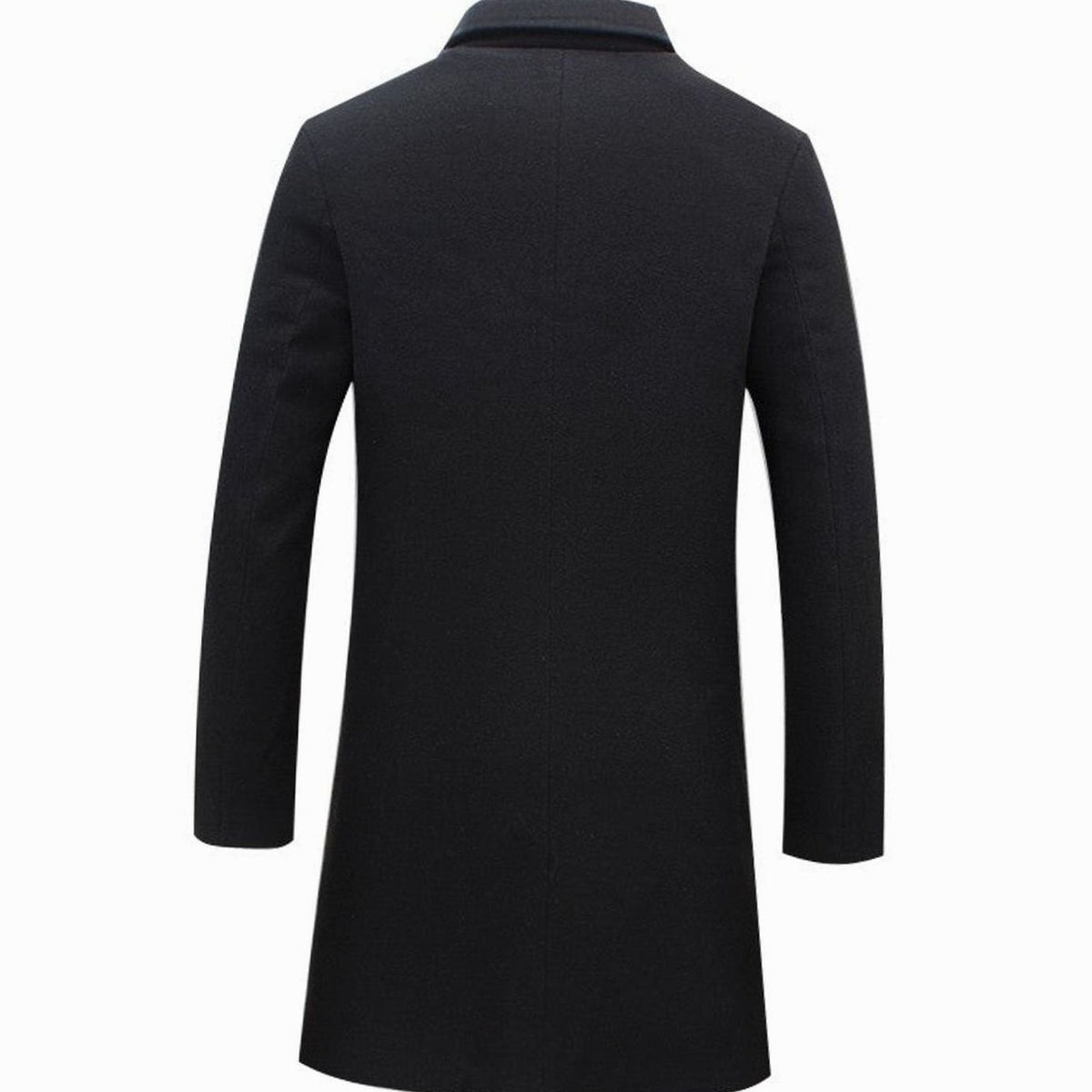 Men's wool-blend notch lapel overcoat, product view