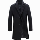 Men's wool-blend notch lapel overcoat, product view