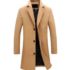 Men's wool-blend notch lapel overcoat, product view